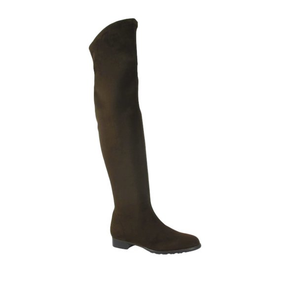 ⭐️HOST PICK⭐️ RON WHITE Rapisardi Over-the-Knee Stretch Boot Brown Eco Leather - Picture 4 of 8